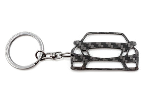 BlackStuff Carbon Fiber Keychain Keyring Ring Holder Compatible with E Class W212 2009-2012 BS-766