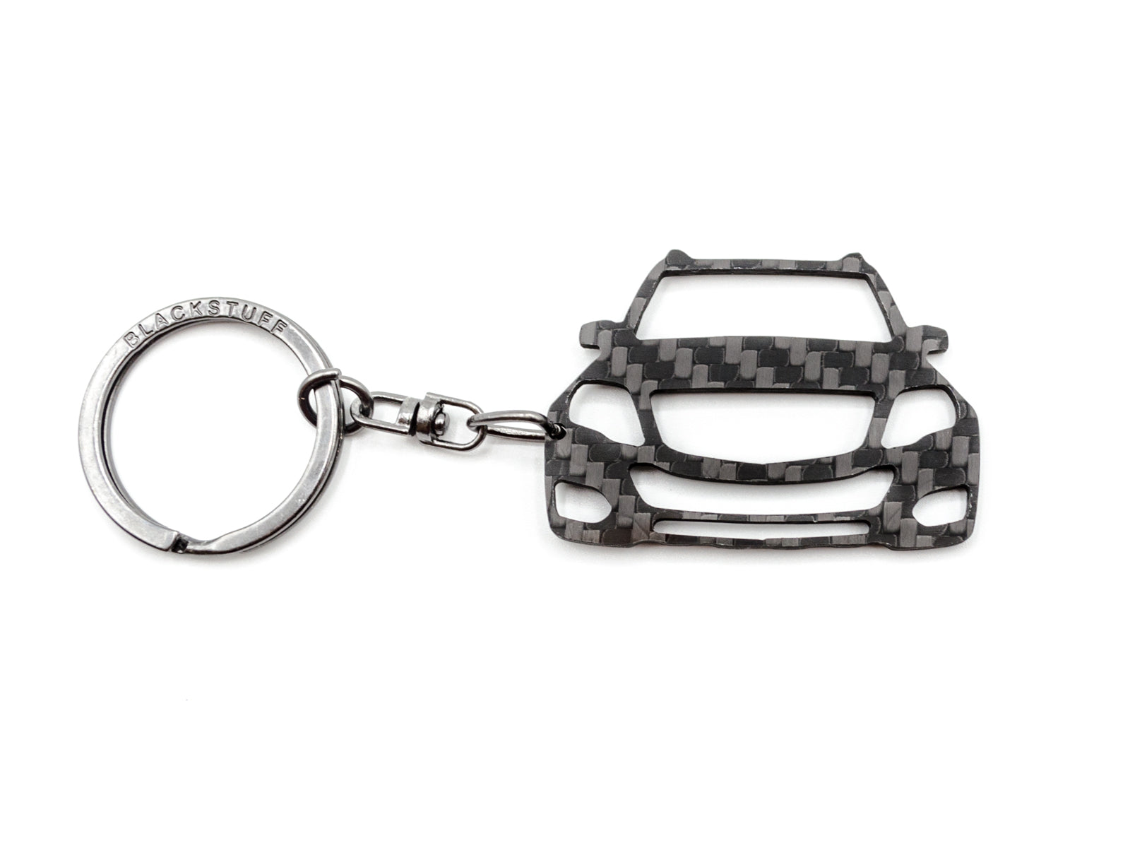BlackStuff Carbon Fiber Keychain Keyring Ring Holder Compatible with GLK Class X204 2008-2015 BS-767