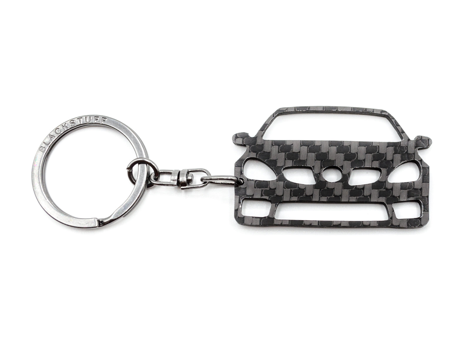 BlackStuff Carbon Fiber Keychain Keyring Ring Holder Compatible with SLK Class R171 2004-2010 BS-768