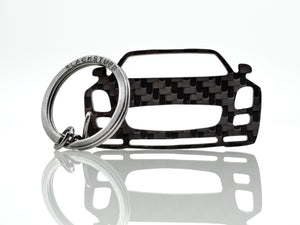 BlackStuff Carbon Fiber Keychain Keyring Ring Holder Compatible with SLS AMG BS-770