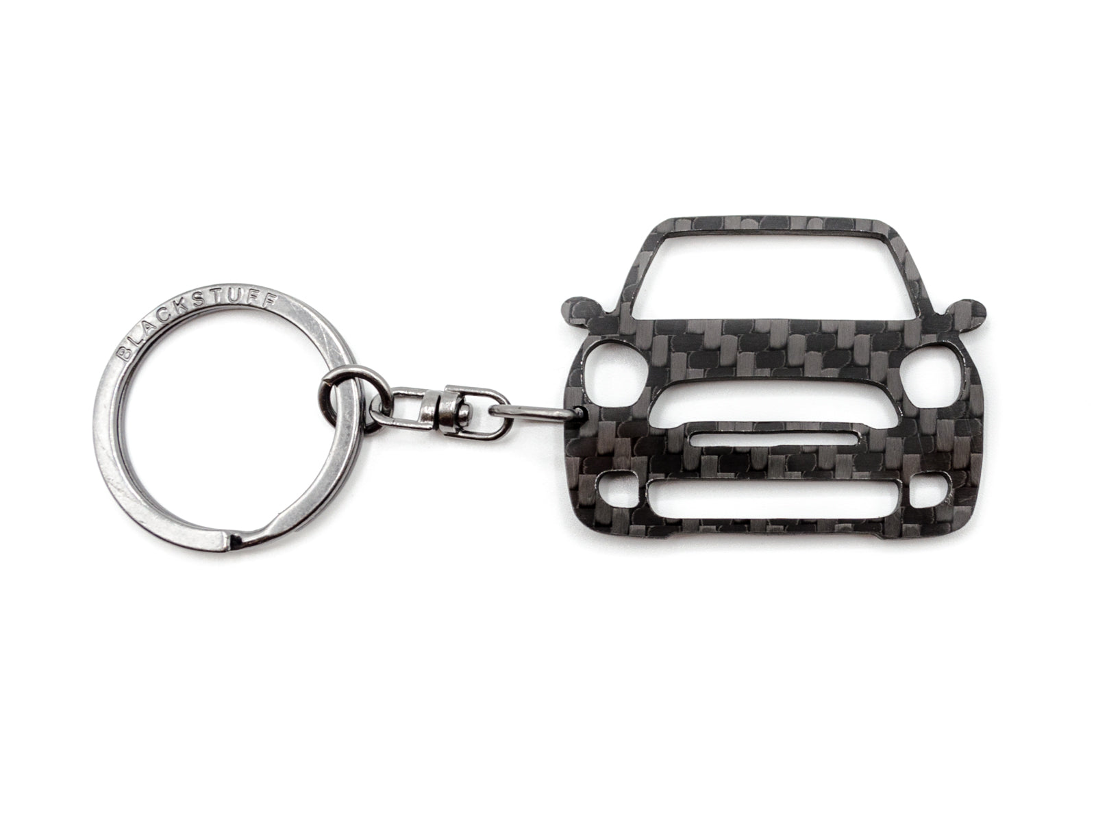 BlackStuff Carbon Fiber Keychain Keyring Ring Holder Compatible with Paceman JCW R61 2012-2016 BS-773