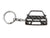 BlackStuff Carbon Fiber Keychain Keyring Ring Holder Compatible with Lancer Evo 6 VI BS-775