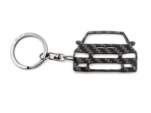 BlackStuff Carbon Fiber Keychain Keyring Ring Holder Compatible with Lancer Evo 7 VII BS-776