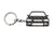 BlackStuff Carbon Fiber Keychain Keyring Ring Holder Compatible with Lancer Evo 7 VII BS-776