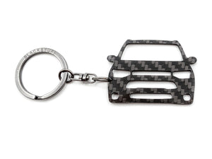 BlackStuff Carbon Fiber Keychain Keyring Ring Holder Compatible with Outlander MK3 2013-2015 BS-777