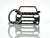 BlackStuff Carbon Fiber Keychain Keyring Ring Holder Compatible with Outlander MK3 2013-2015 BS-777