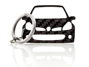 BlackStuff Carbon Fiber Keychain Keyring Ring Holder Compatible with Clio III Sport RS 2005-2012 BS-828