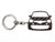 BlackStuff Carbon Fiber Keychain Keyring Ring Holder Compatible with Twingo III GT RS 2014-2019 BS-831