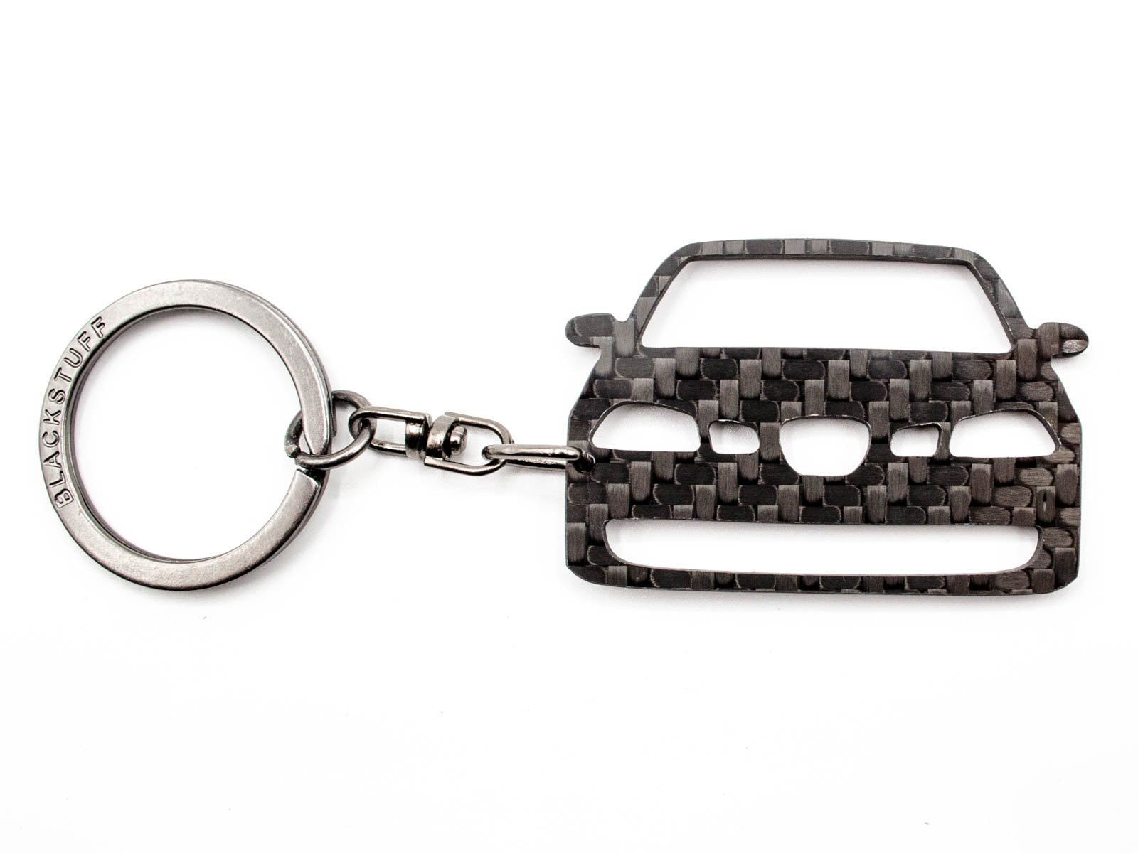 BlackStuff Carbon Fiber Keychain Keyring Ring Holder Compatible with Ibiza MK3 6L FR Cupra 2002-2008 BS-833