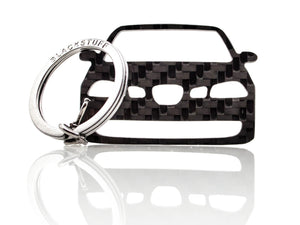 BlackStuff Carbon Fiber Keychain Keyring Ring Holder Compatible with Ibiza MK3 6L FR Cupra 2002-2008 BS-833