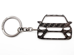 BlackStuff Carbon Fiber Keychain Keyring Ring Holder Compatible with Arona BS-837