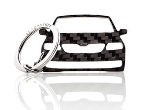 BlackStuff Carbon Fiber Keychain Keyring Ring Holder Compatible with Rapid 2012 BS-840