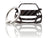 BlackStuff Carbon Fiber Keychain Keyring Ring Holder Compatible with Forfour W454 2004-2006 BS-846