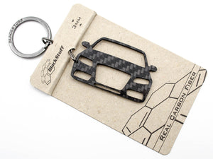 BlackStuff Carbon Fiber Keychain Keyring Ring Holder Compatible with A4 S4 RS4 B8 8K 2008-2012 BS-847