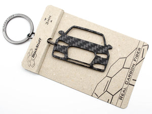 BlackStuff Carbon Fiber Keychain Keyring Ring Holder Compatible with A4 S4 RS4 B9 8W 2016 BS-848