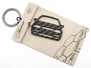 BlackStuff Carbon Fiber Keychain Keyring Ring Holder Compatible with Golf GTI Mk3 1991-1997 BS-850