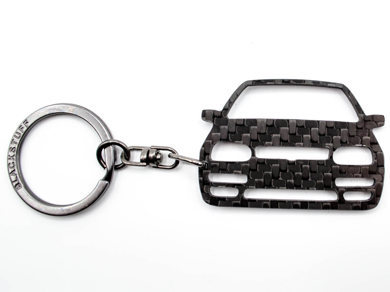 BlackStuff Carbon Fiber Keychain Keyring Ring Holder Compatible with Golf GTI Mk3 1991-1997 BS-850