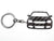 BlackStuff Carbon Fiber Keychain Keyring Ring Holder Compatible with Eos 2006-2010 BS-860