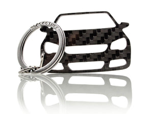 BlackStuff Carbon Fiber Keychain Keyring Ring Holder Compatible with Eos 2006-2010 BS-860