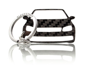 BlackStuff Carbon Fiber Keychain Keyring Ring Holder Compatible with Eos 2010-2015 BS-861