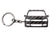 BlackStuff Carbon Fiber Keychain Keyring Ring Holder Compatible with Sharan 7N 2010 BS-862