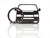 BlackStuff Carbon Fiber Keychain Keyring Ring Holder Compatible with Transporter T4 1990-2003 BS-864