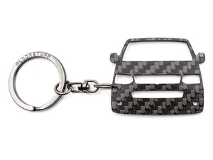 BlackStuff Carbon Fiber Keychain Keyring Ring Holder Compatible with Transporter T5 facelift 2009-2016 BS-866