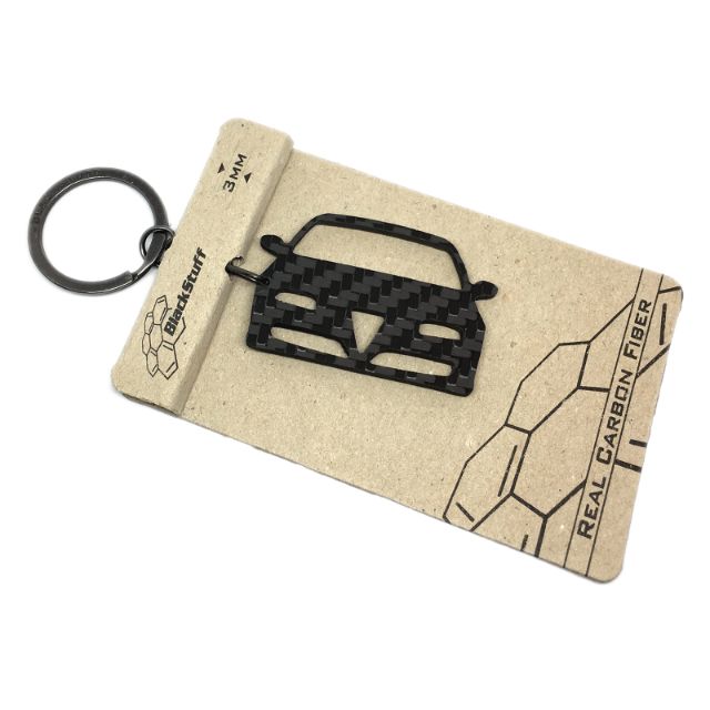 BlackStuff Carbon Fiber Keychain Keyring Ring Holder Compatible with Alfa GT BS-131