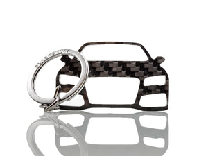 BlackStuff Carbon Fiber Keychain Keyring Ring Holder Compatible with A7 S7 RS7 4G8 2010-2013 BS-141