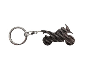 BlackStuff Carbon Fiber Keychain Compatible with Motorcycle R1200 GS BM-004