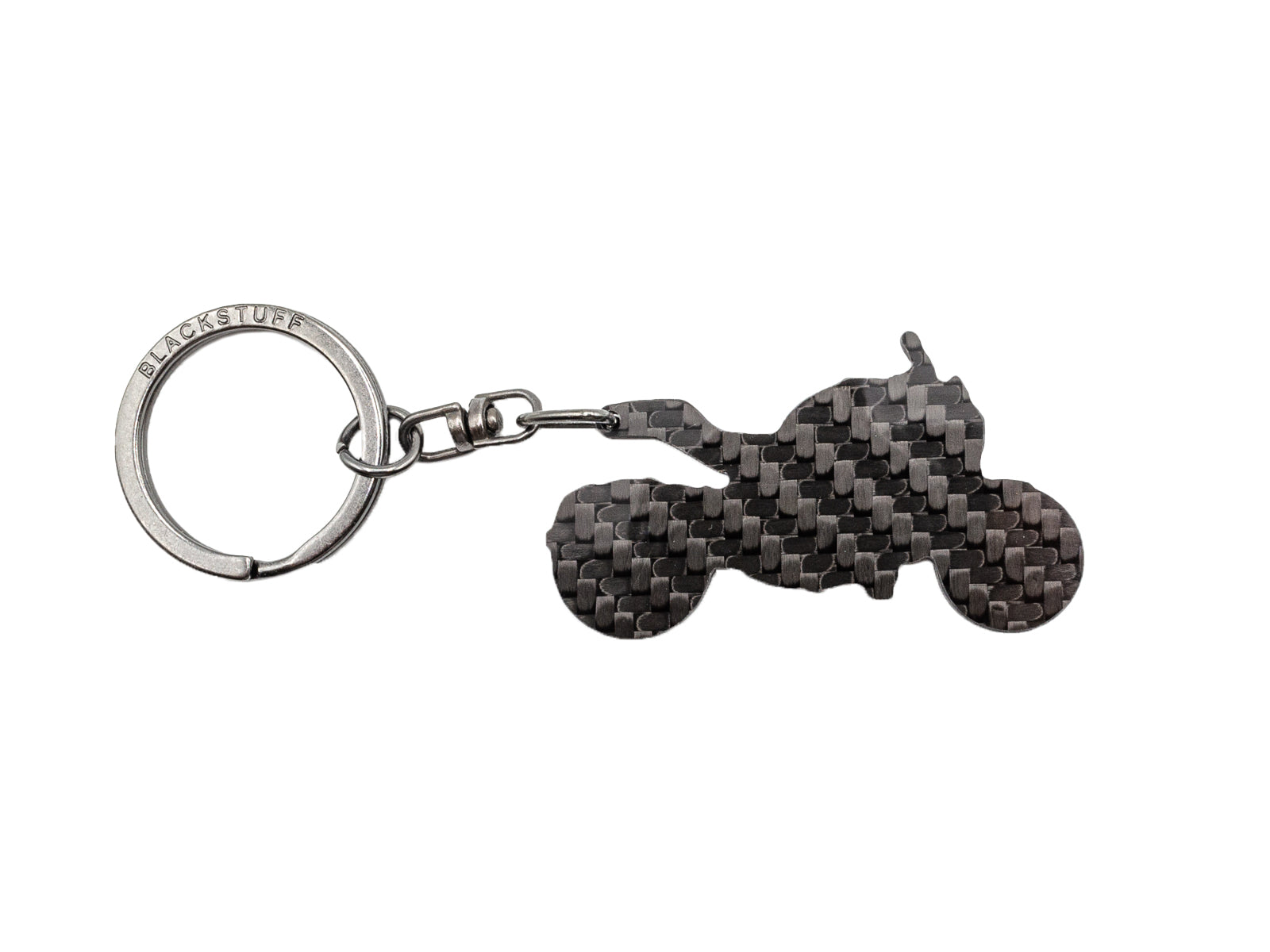 BlackStuff Carbon Fiber Keychain Compatible with Motorcycle Monster 1200 BM-006