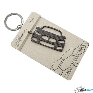 BlackStuff Carbon Fiber Keychain Keyring Ring Holder Compatible with 1er 1 Series F52 2017-2019 BS-882