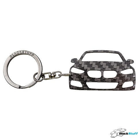 BlackStuff Carbon Fiber Keychain Keyring Ring Holder Compatible with 1er 1 Series F52 2017-2019 BS-882