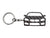 BlackStuff Carbon Fiber Keychain Keyring Ring Holder Compatible with F12 F13 M6 6 series 640 650 BS-154