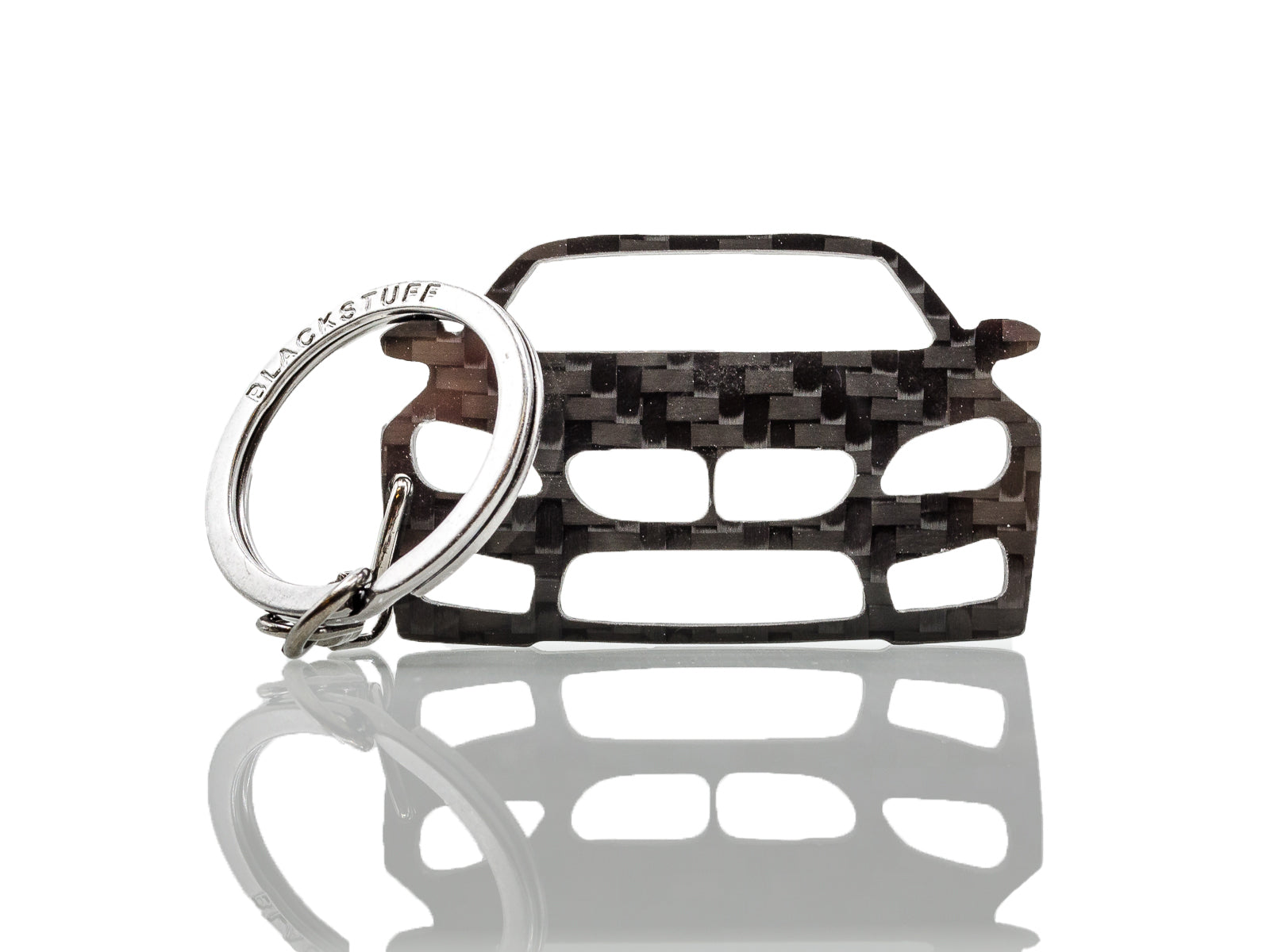 BlackStuff Carbon Fiber Keychain Keyring Ring Holder Compatible with F12 F13 M6 6 series 640 650 BS-154