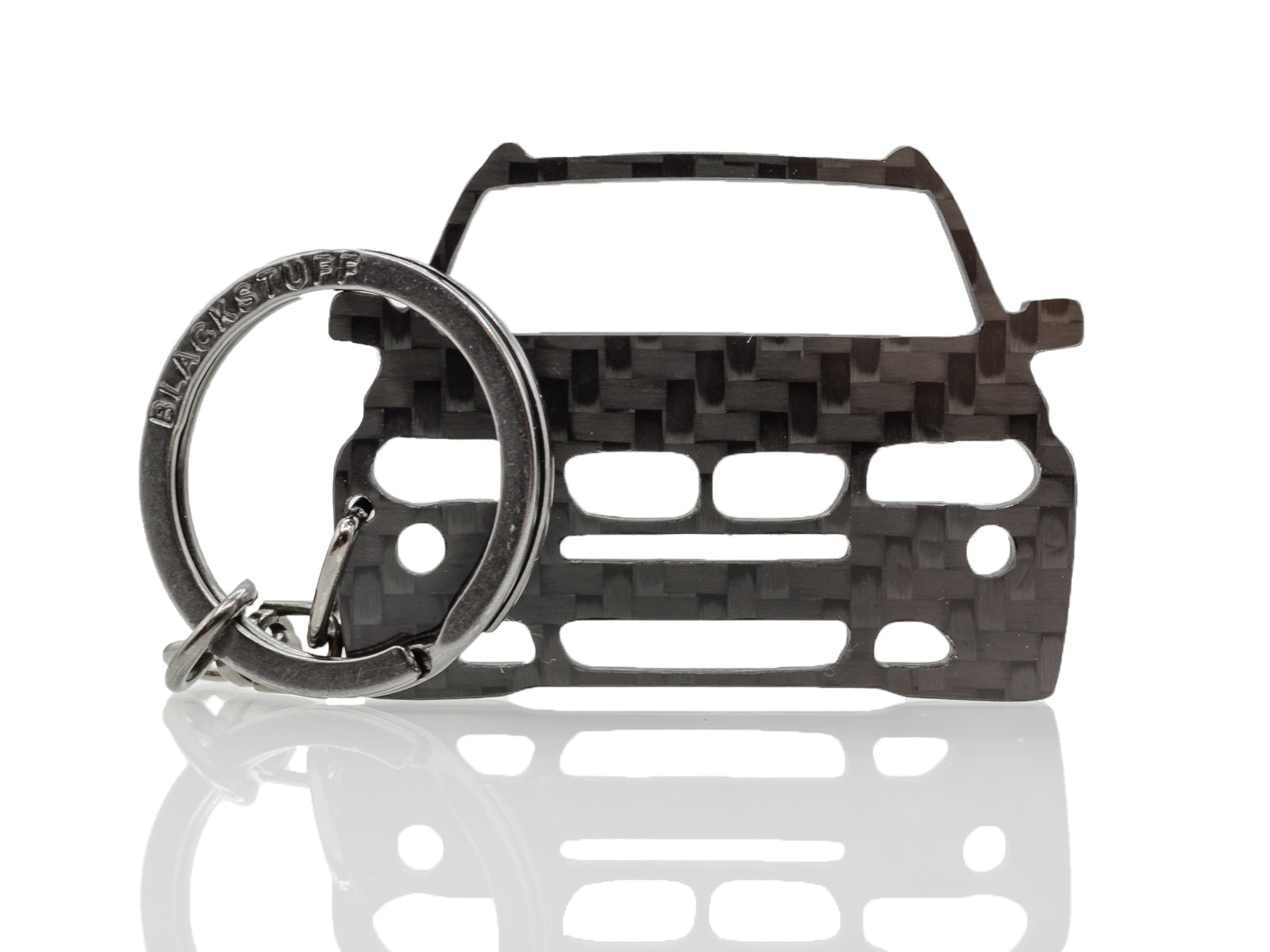 BlackStuff Carbon Fiber Keychain Keyring Ring Holder Compatible with X3 E83 2006-2010 BS-877