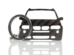 BlackStuff Carbon Fiber Keychain Keyring Ring Holder Compatible with X3 E83 2006-2010 BS-877