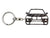 BlackStuff Carbon Fiber Keychain Keyring Ring Holder Compatible with X3 F25 2014-2018 BS-885