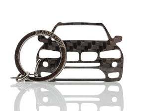 BlackStuff Carbon Fiber Keychain Keyring Ring Holder Compatible with X3 F25 2014-2018 BS-885