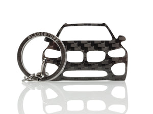 BlackStuff Carbon Fiber Keychain Keyring Ring Holder Compatible with X3 G01 2018+ BS-886