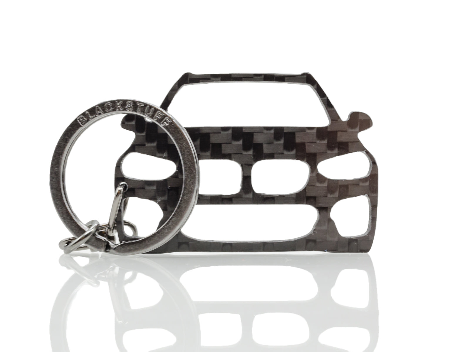 BlackStuff Carbon Fiber Keychain Keyring Ring Holder Compatible with X4 G02 2018+ BS-888