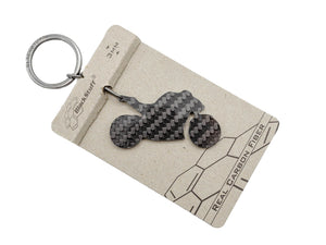 BlackStuff Carbon Fiber Keychain Keyring Ring Holder Compatible with Motorcycle Z1000 BM-001