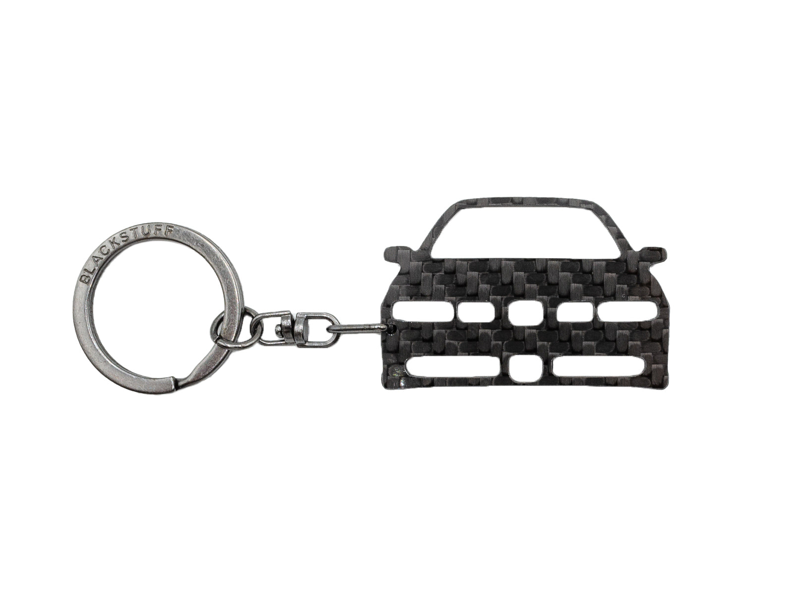 BlackStuff Carbon Fiber Keychain Keyring Ring Holder Compatible with Leon MK1 1M Sport FR 2001 BS-1005