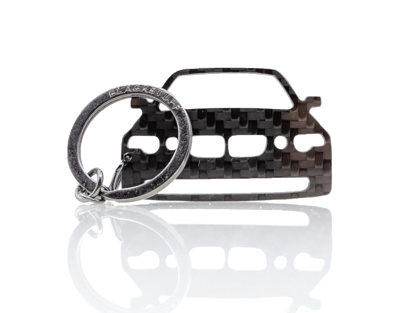 BlackStuff Kohlefaser-Schlüsselanhänger, kompatibel mit E46 Compact 20 -  Blackstuffcrafts - SC Ramaxchip 1 SRL