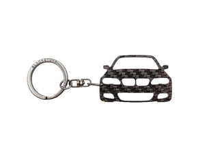 BlackStuff Carbon Fiber Keychain Keyring Ring Holder Compatible with M3 E46 Facelift M Paket BS-1010