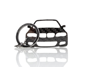 BlackStuff Carbon Fiber Keychain Keyring Ring Holder Compatible with M3 E46 Facelift M Paket BS-1010