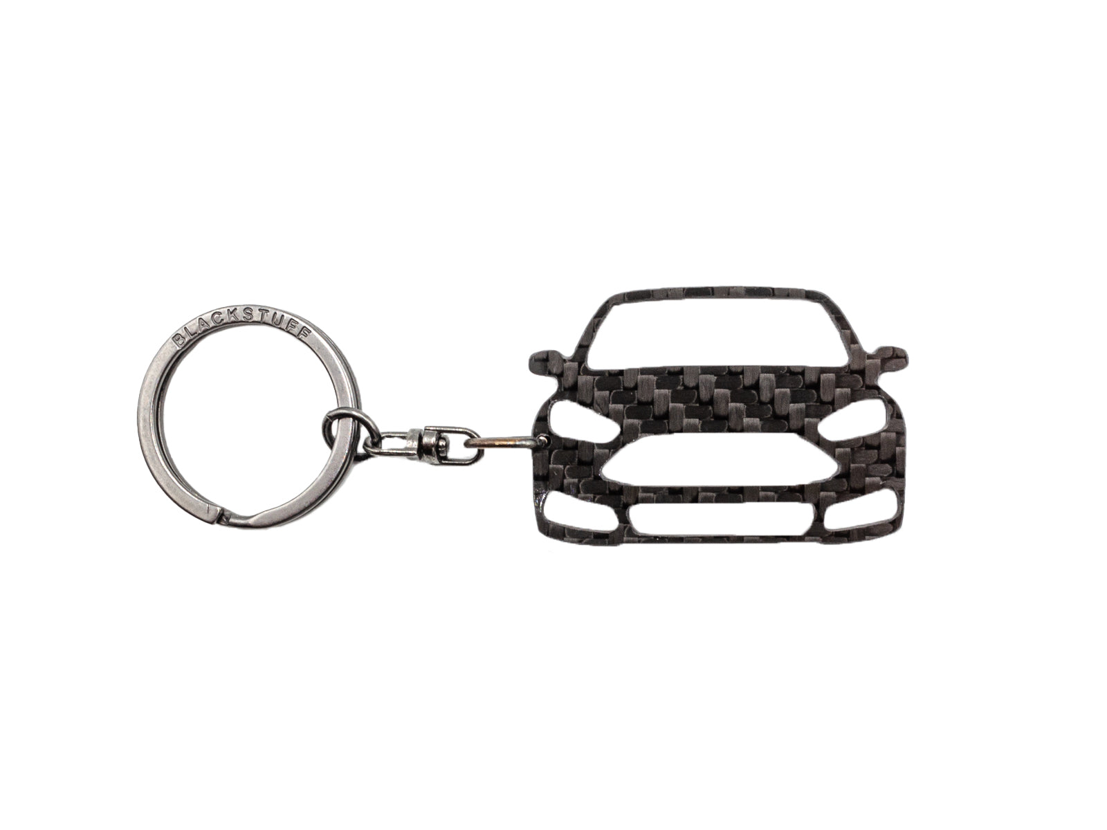 BlackStuff Carbon Fiber Keychain Keyring Ring Holder Compatible with Focus ST MK3 2011-2018 BS-1011