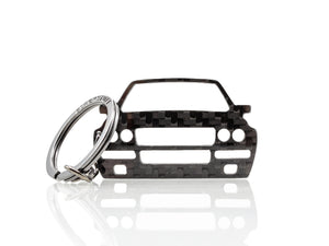 BlackStuff Carbon Fiber Keychain Keyring Ring Holder Compatible with Delta Integrale BS-1012