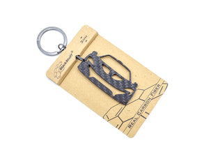 BlackStuff Carbon Fiber Keychain Keyring Ring Holder Compatible with P1 BS-1013