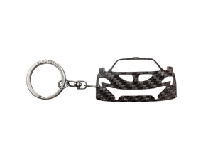 BlackStuff Carbon Fiber Keychain Keyring Ring Holder Compatible with P1 BS-1013